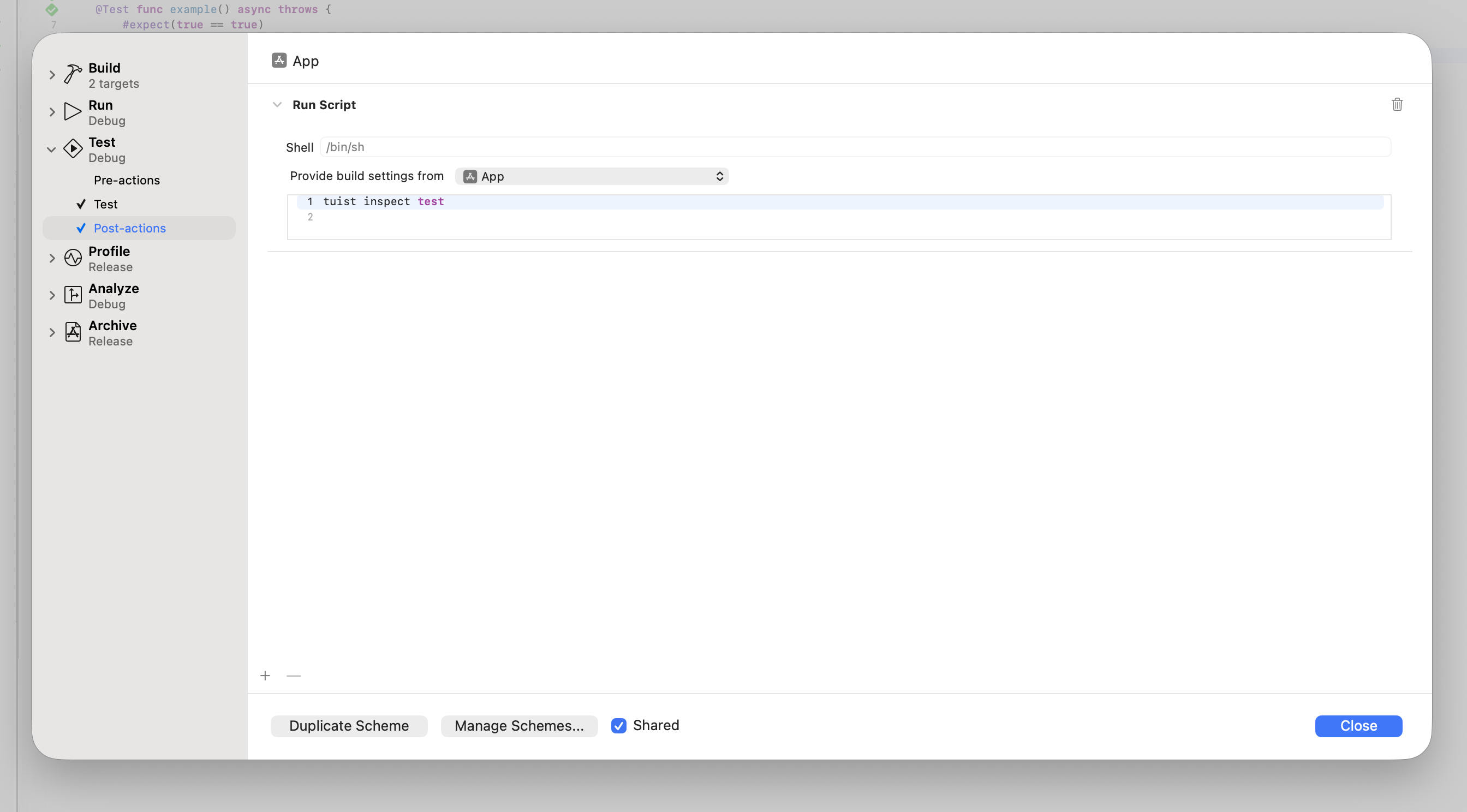Пост-акция по проверке тестов