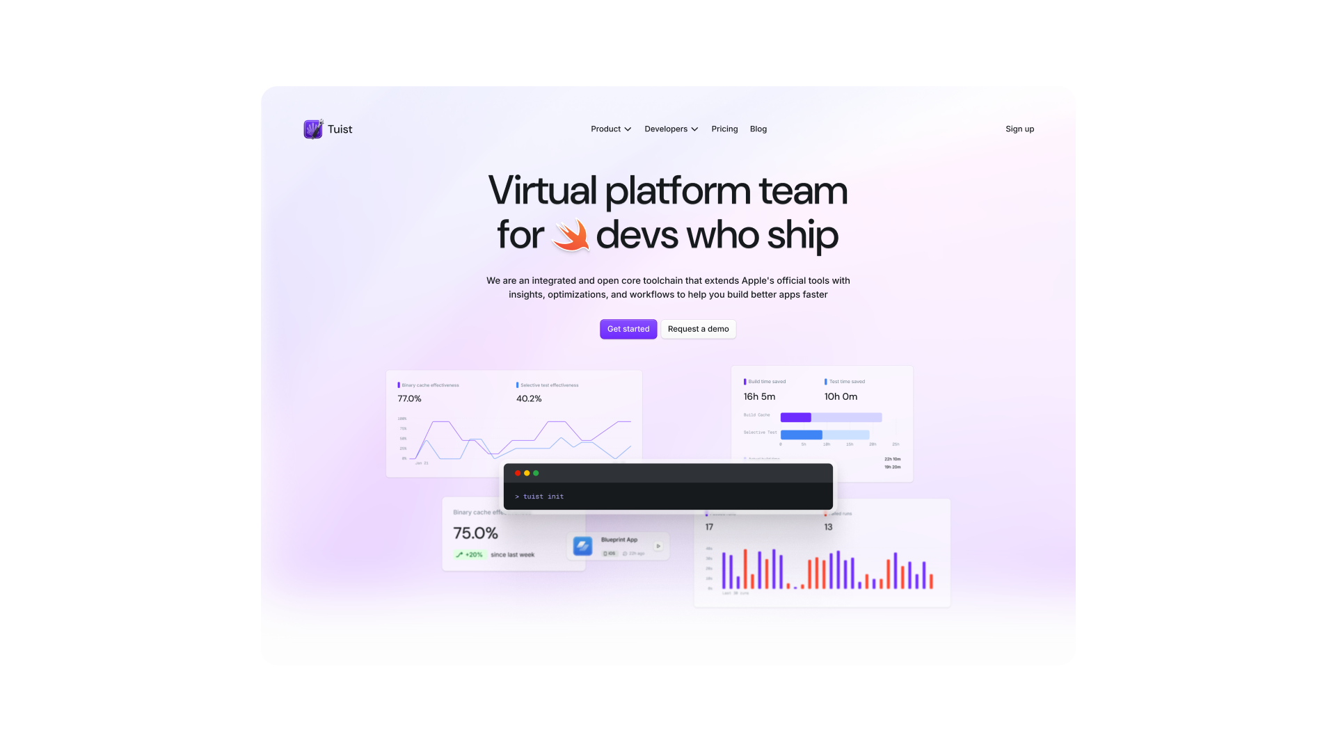 Second version of Tuist landing page