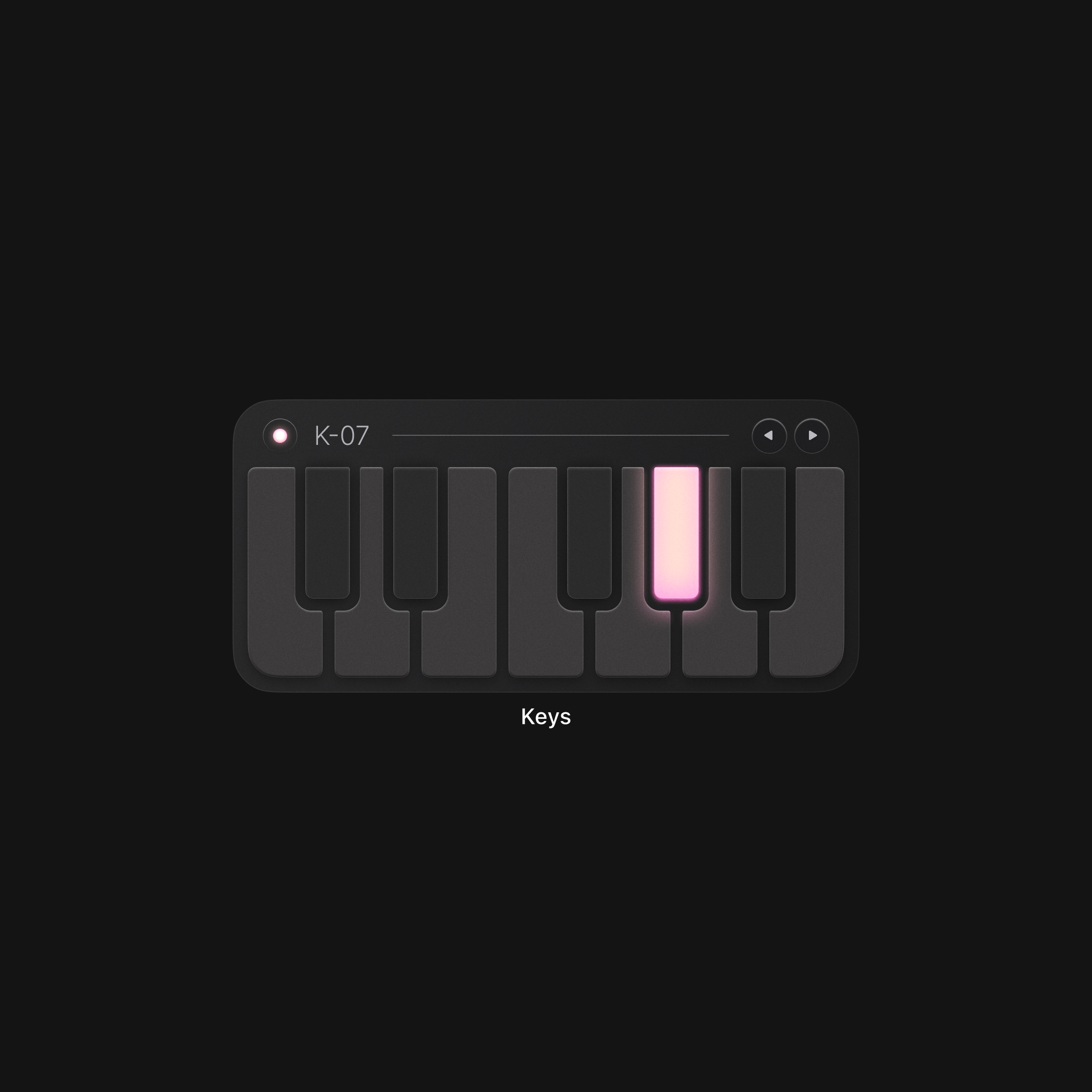 Fons Mans UI design of a keys widget